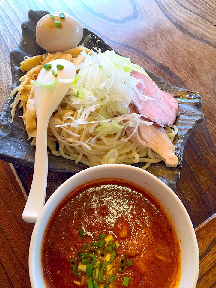 Snapdishの料理写真:濃厚鶏白湯つけ麺旨カラ|原田 孝之さん