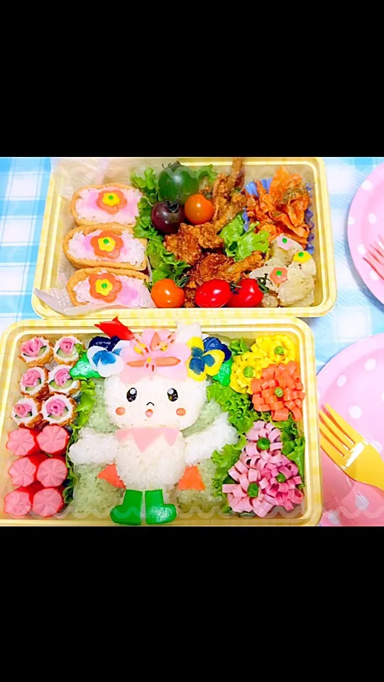 お花畑で行楽しましょう❁お弁当|ともさん