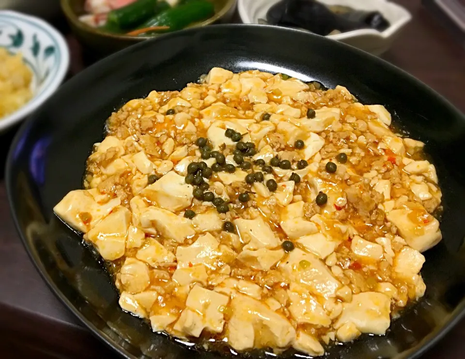 晩ごはん くずし麻婆豆腐|ぽんたさん