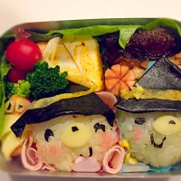 Snapdishの料理写真:遠足のハロウィン弁当♡真似して頑張って作ってみたっ！|coppechanさん