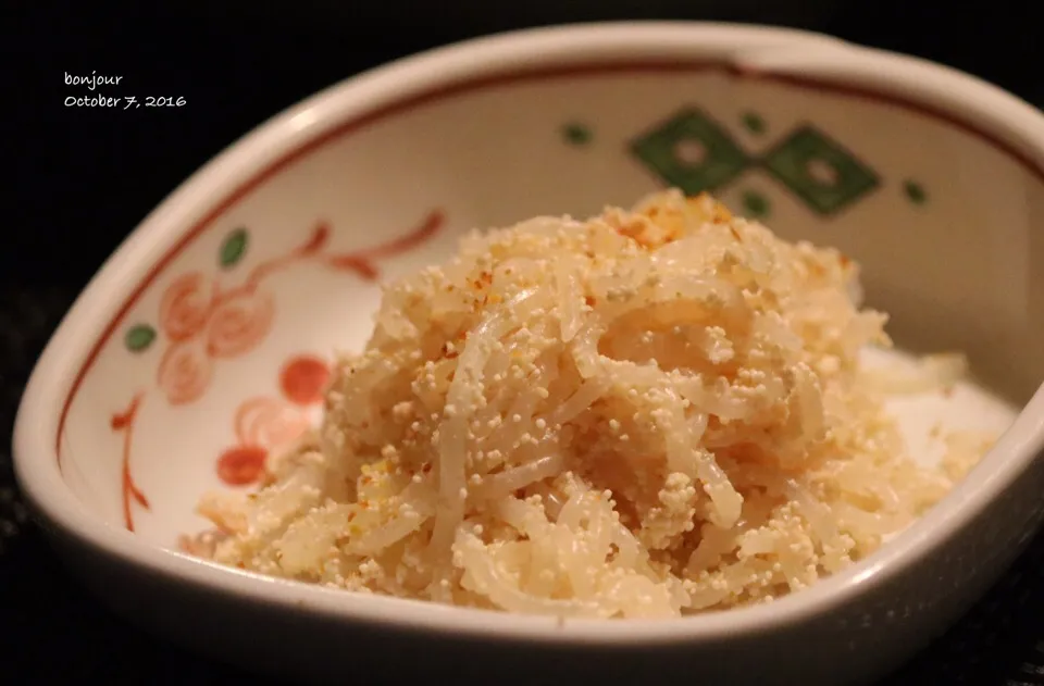 すぐ出来るお惣菜😊明太子と白滝を炒り煮😋|yasuko murakamiさん