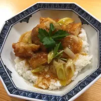 鳥唐餡掛け丼|Sayzzyさん