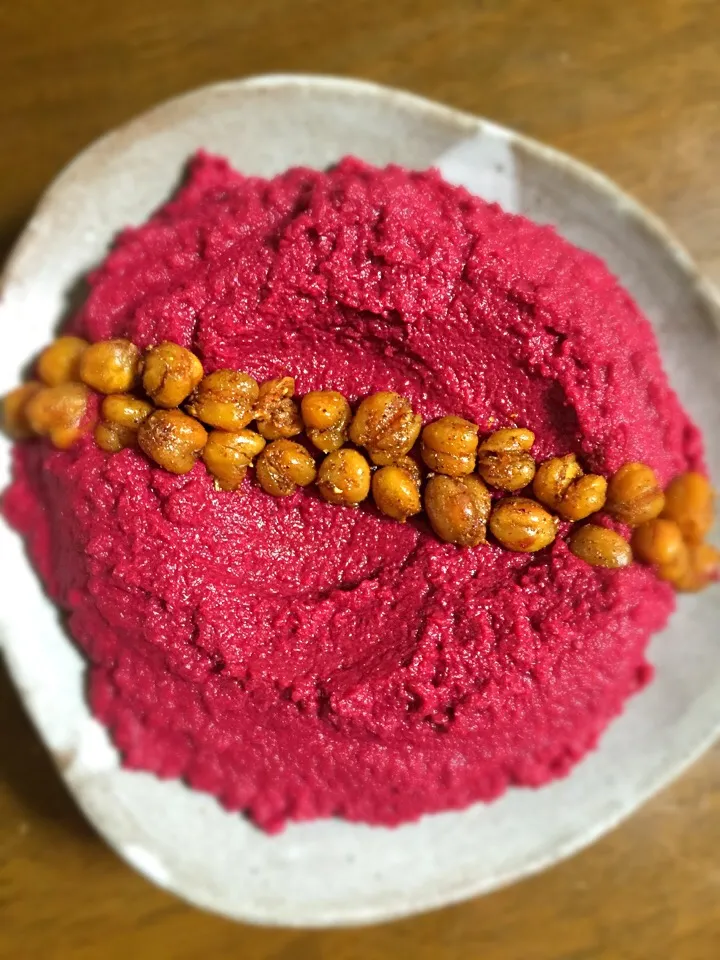 Beets and roasted chickpeas hummus❣|aястасияさん