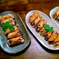 Cannoli  
Yogurt cream with dry fruits
Ricotta cheese cream with wall nuts
Chocolate cream|Shimonkey K Zuffyさん