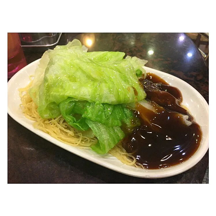 蠔油撈麵                                        Braired noodles with oyster sauce|女神さん