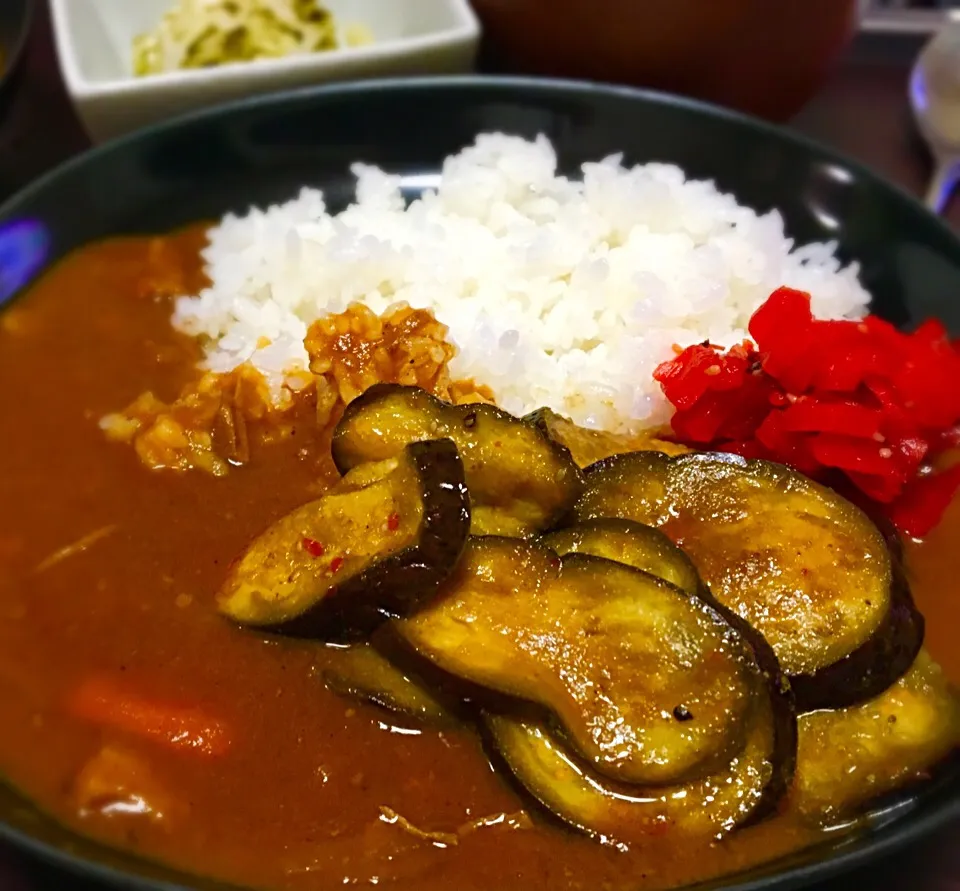 晩ごはん なすカレー|ぽんたさん