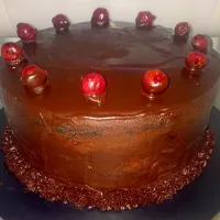 Cherry chocolate fudge cake|sanity foodさん