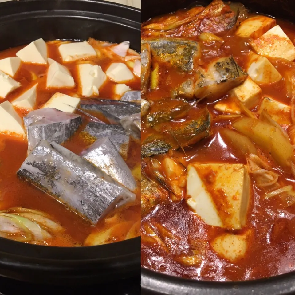 Snapdishの料理写真:昨日の夕飯w
韓国🇰🇷で食べた太刀魚の辛煮
作ってみましたw^_^辛くて
美味しいかったですw|Yuka Yasudaさん