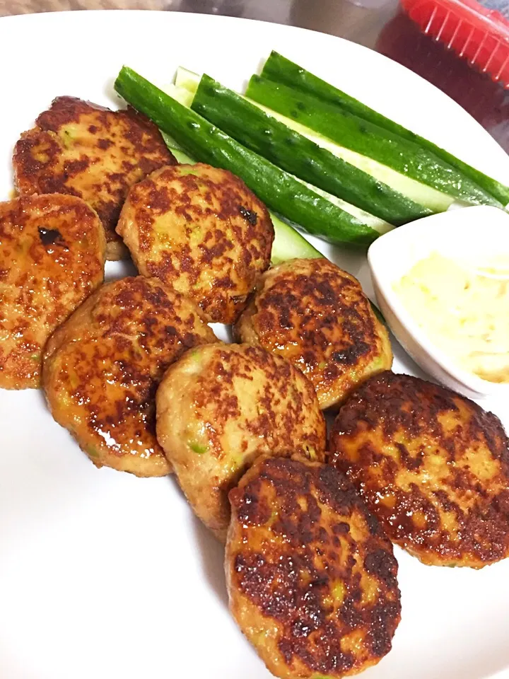 照り焼き枝豆とうふハンバーグ|デンファレさん