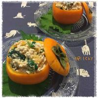ゆか♡さんの料理 秋の定番🍁柿の白和え😋💕💕胡桃＆ほうれん草＼(^o^)／♡