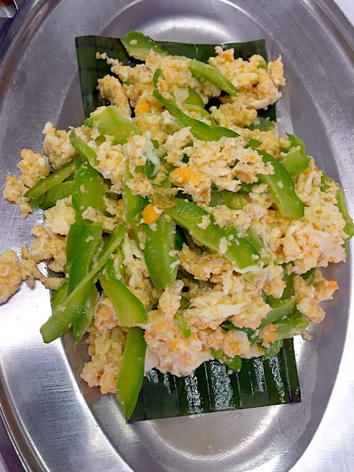 Scrambled eggs with balsam pear|Sky Blueさん