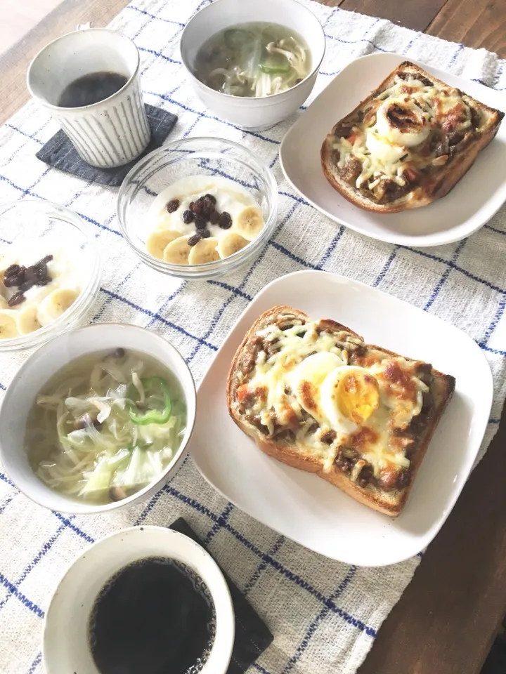 朝食  カレートースト|まいぱんさん