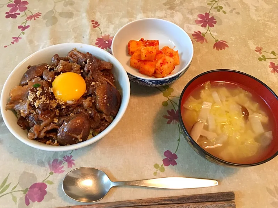 カルビ丼定食|つーちゃんさん