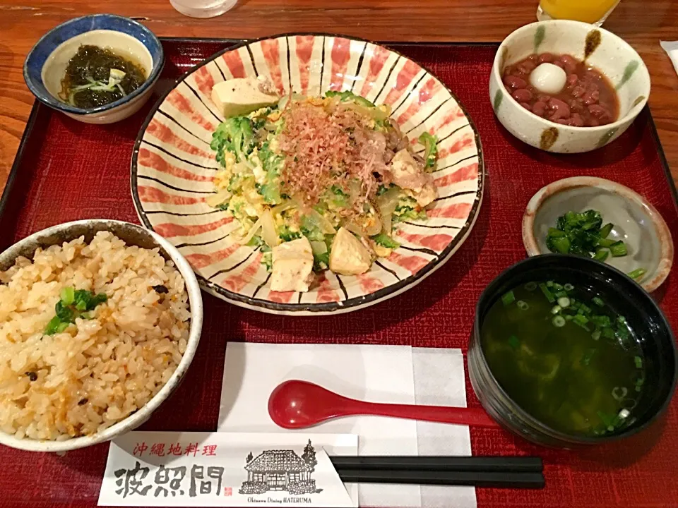 ゴーヤチャンプル定食|htさん