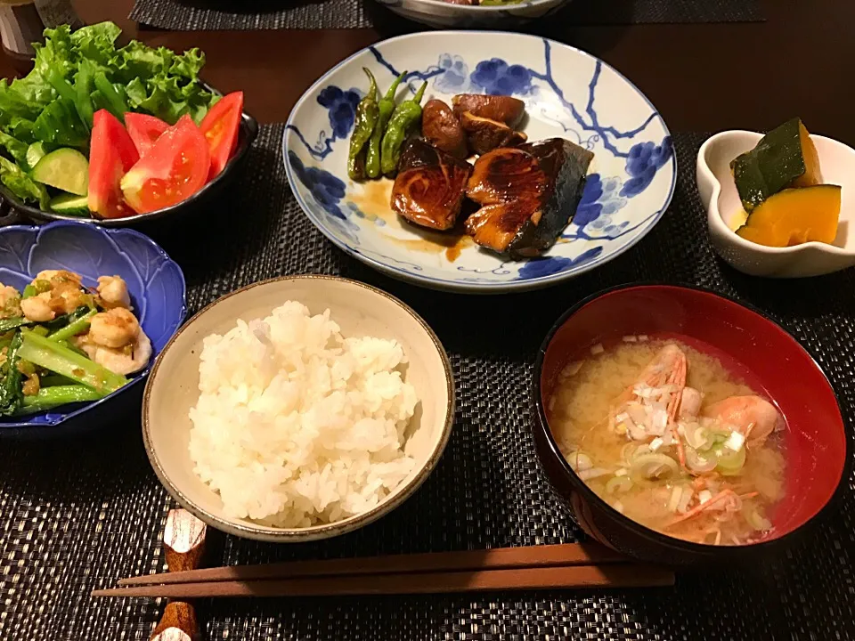 Snapdishの料理写真:鰤照り焼き定食|Jun  Sakamotoさん