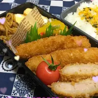 Snapdishの料理写真:１０月６日  息子弁当⚾︎|sesamiさん