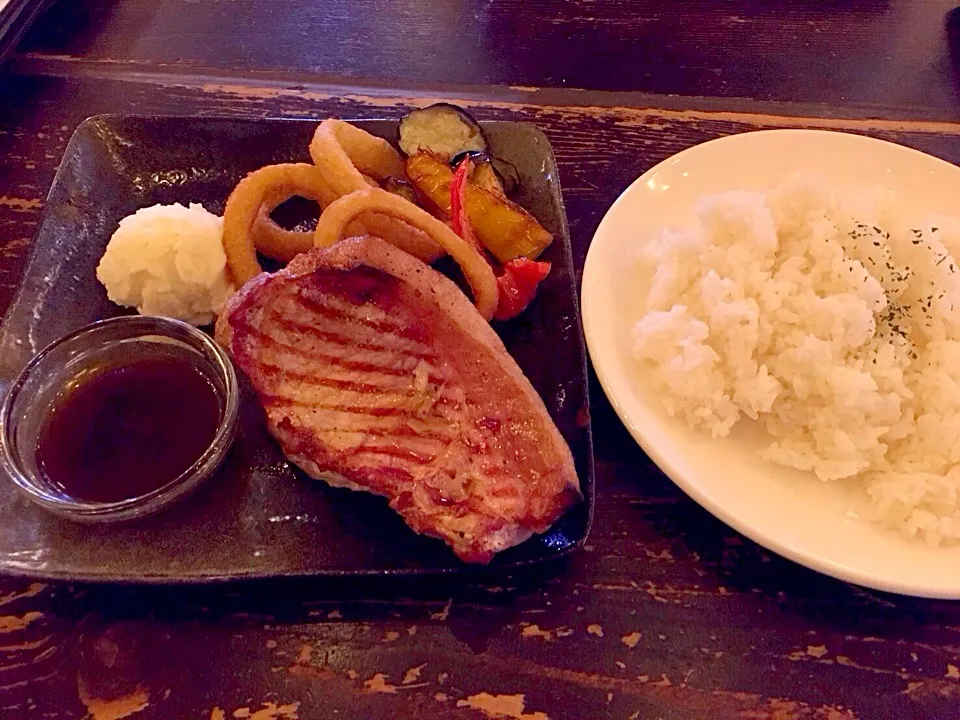 どろぶたステーキランチ|まきさん