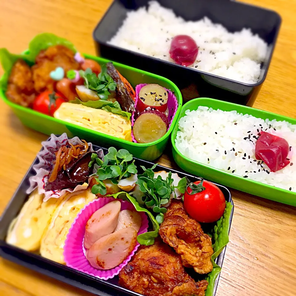 今日のお弁当！2016.10.11
パパ弁☺️娘弁☺️|mayuさん