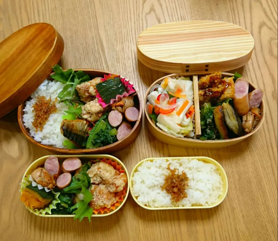 Snapdishの料理写真:『糖質制限お弁当&３人分』|seri-chanさん