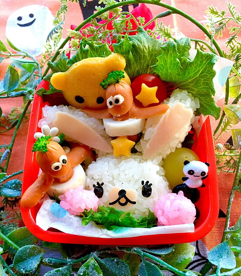 小学校はじめての遠足 校外学習 
  『うさぎのモフィ弁当』🐰|富士子🍒🐰🍓さん