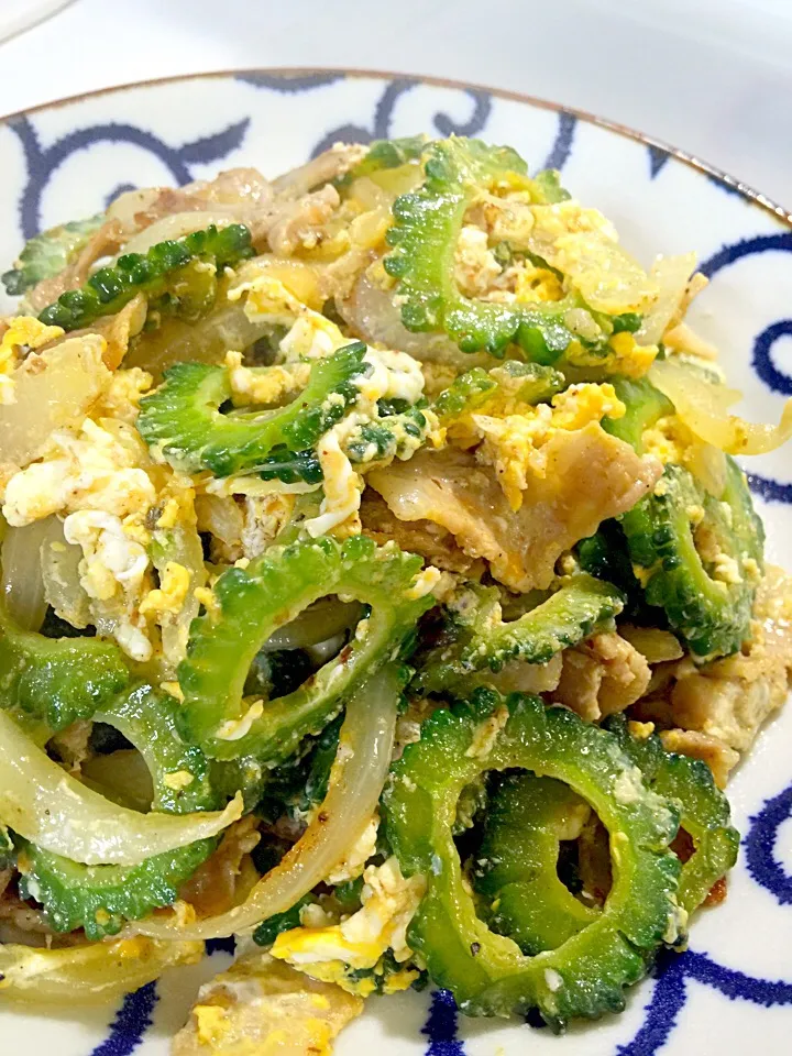 自家栽培ゴーヤチャンプルー|Mayumi Konishiさん