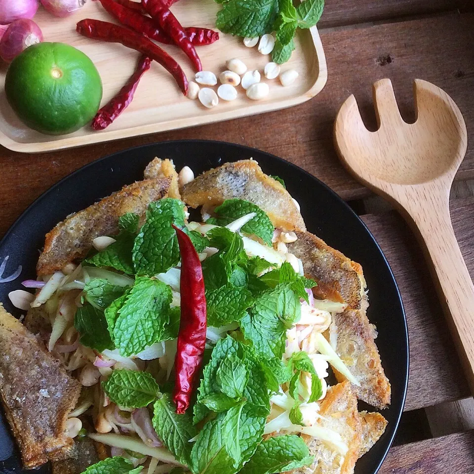 Fried Fish with Spicy Salad|happyhungryhoursさん