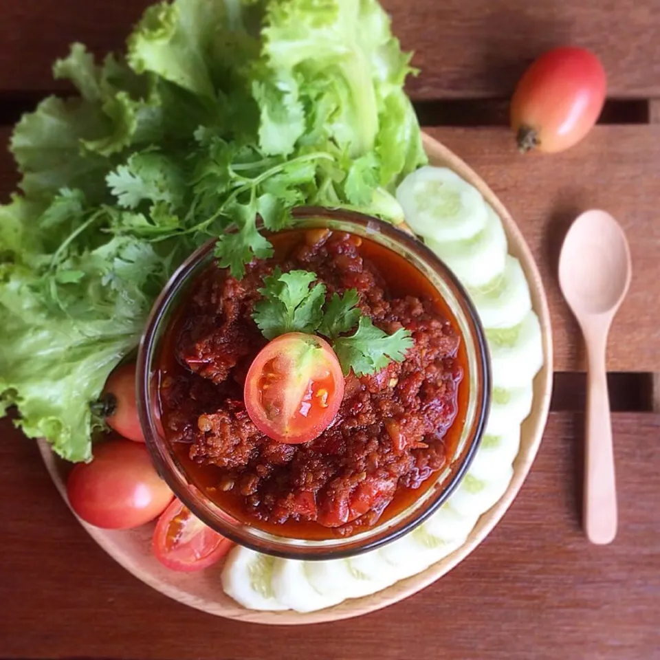 Thai Northen style Chilli dip (Pork and Tomato)|happyhungryhoursさん