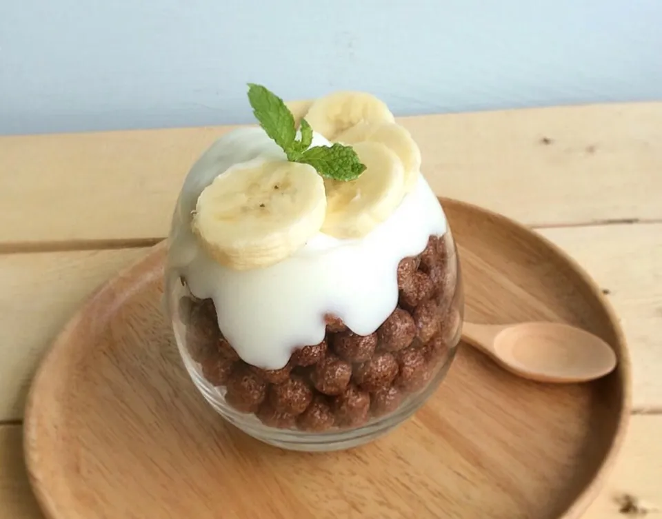 Cocoa Cerial ,Banana and Yogurt|happyhungryhoursさん