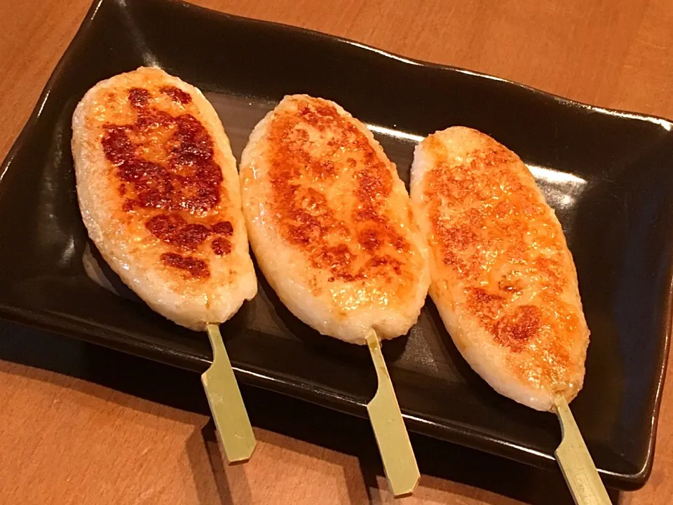 Snapdishの料理写真:五平餅もどき♪お醤油でなく、つく置きの“かえし”で♪|まめりんさん