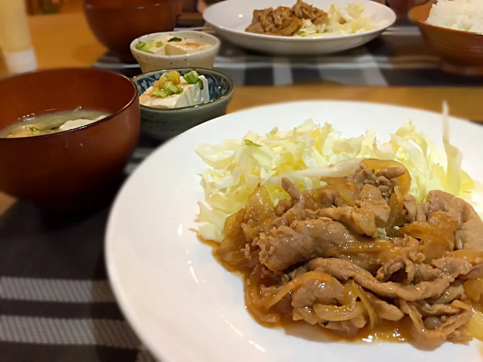 豚の生姜焼き定食|かなさん