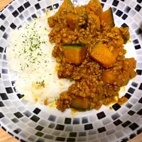 かぼちゃのキーマカレー☆*:|ちゃかさん