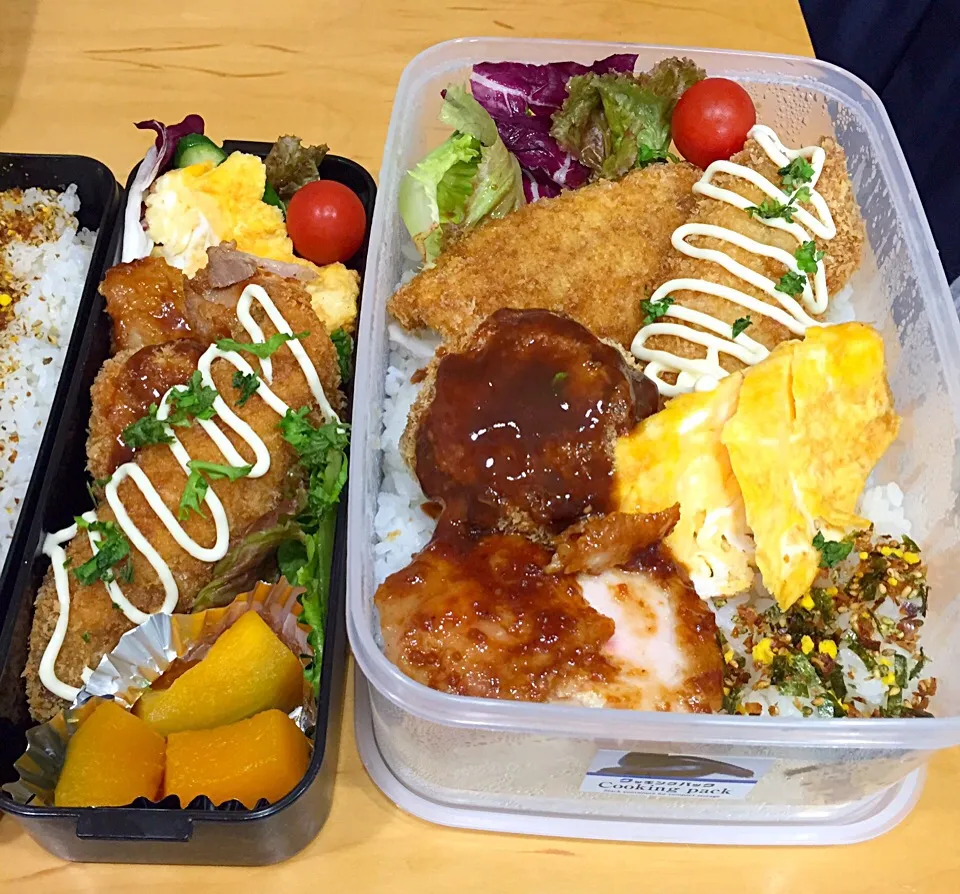 Snapdishの料理写真:今日の親父弁当！|沖縄「ピロピロ」ライフさん