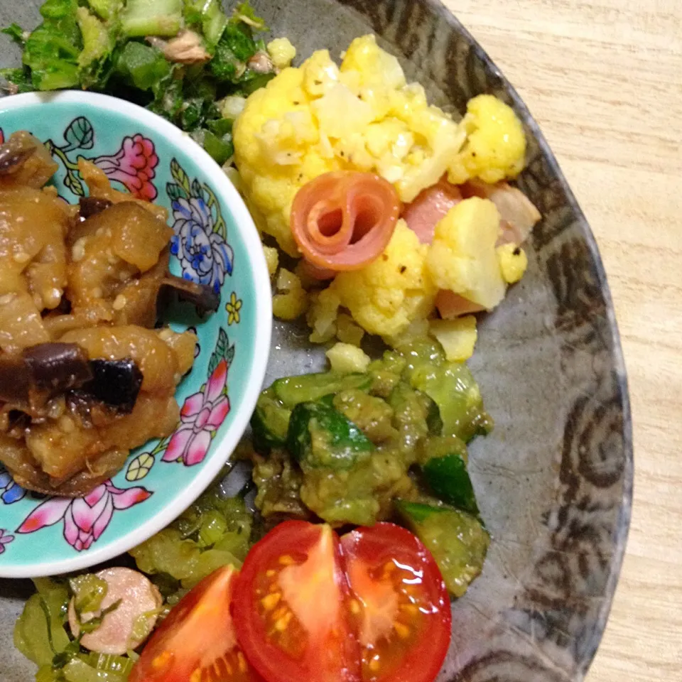 作りおきおかずでランチ|かけともさん