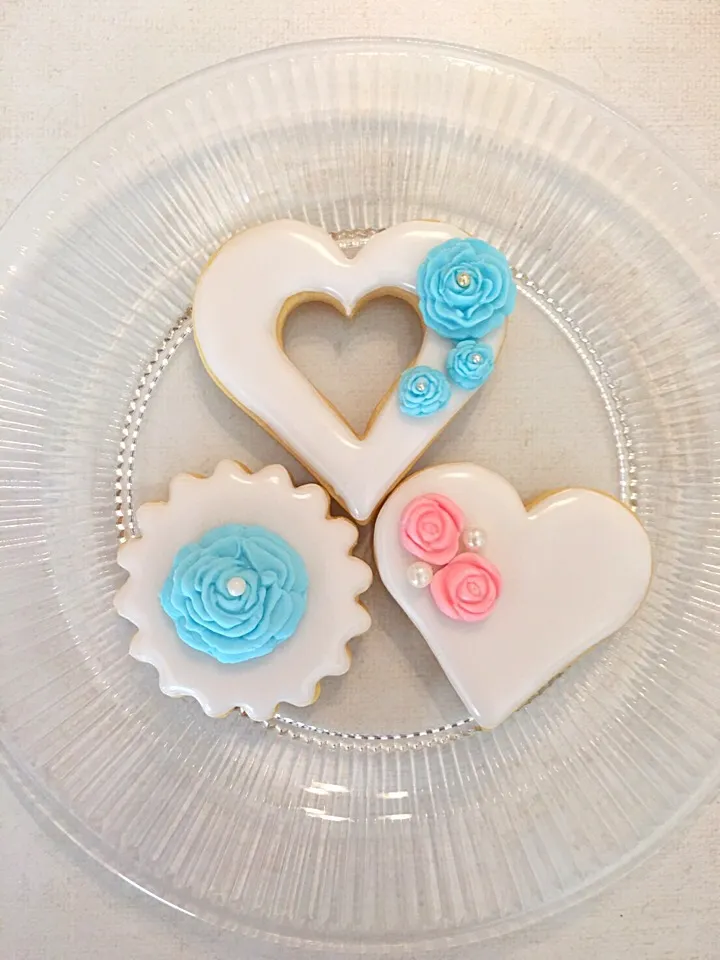 Snapdishの料理写真:Marshmallow fondant icing cookies|rinnさん