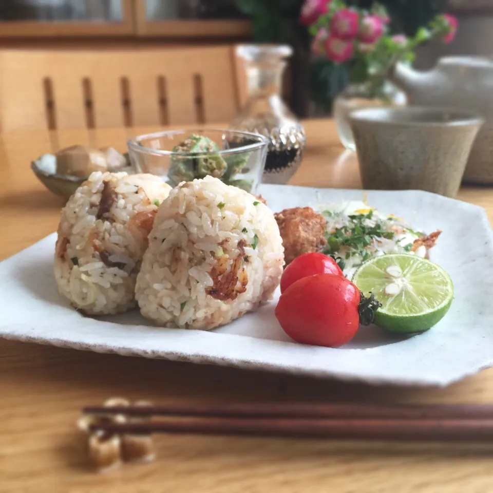 残り物でお昼ごはん😋|1 23さん