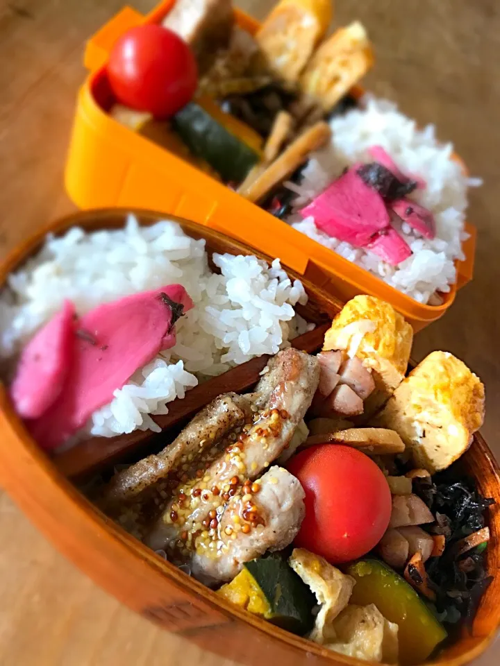 マイ弁当☆トンテキのハニーマスタードソースなど|kohanaxさん