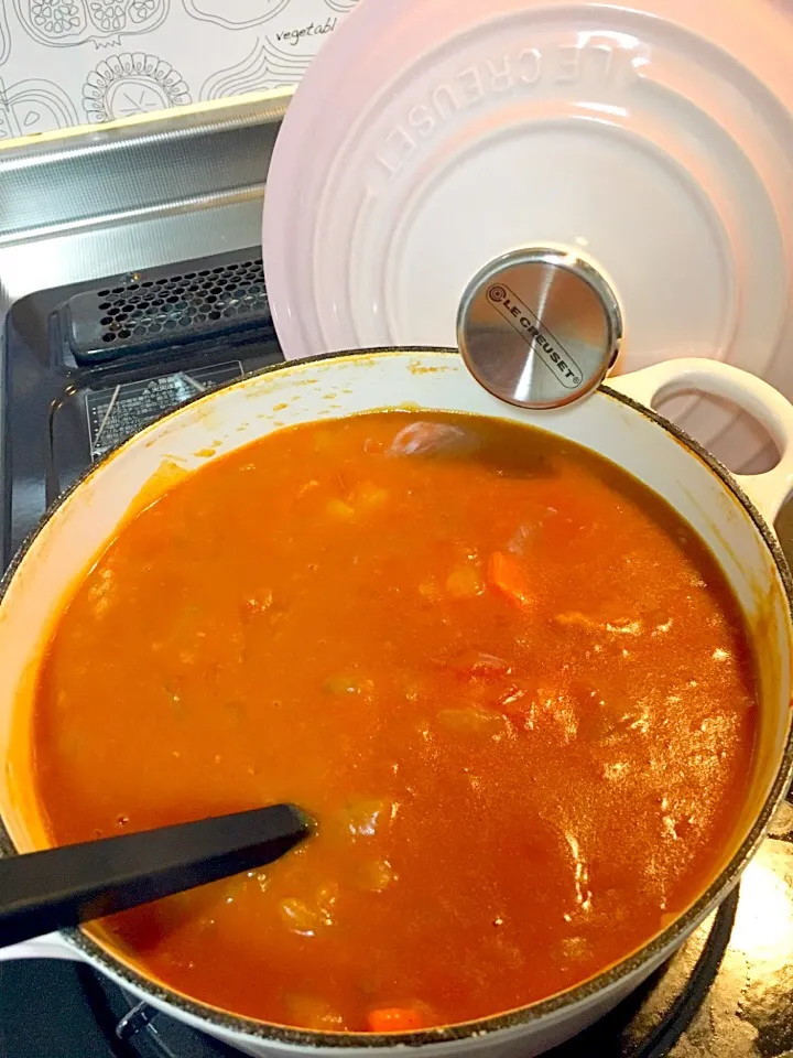 Snapdishの料理写真:叔母さん家のトマトカレー🍅🍛|acoyaさん