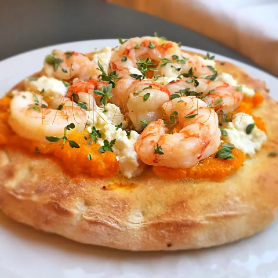 Focaccia, Shrimps, Pumpkin and Ginger|laura giardinaさん