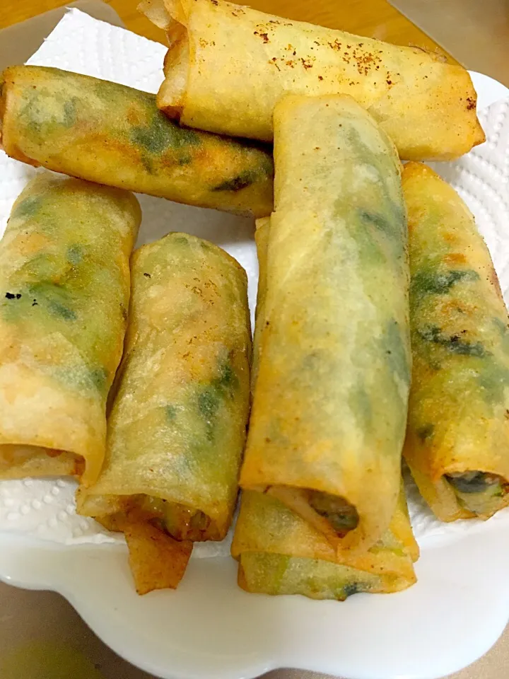 豆苗とササミの春巻き|Tomoko  Kawaharaさん