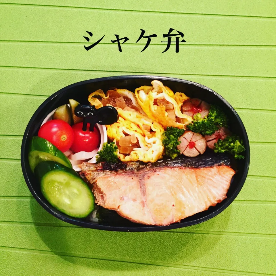 Snapdishの料理写真:OL弁当 ＊シャケ弁|Chieさん