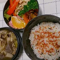 Snapdishの料理写真:山形の芋煮
バンバンジー弁当(^^)|倉兼みなみさん