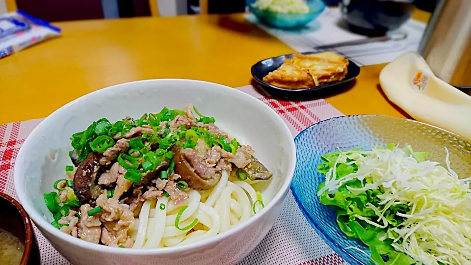 肉ナスうどん|ちかぴょんさん