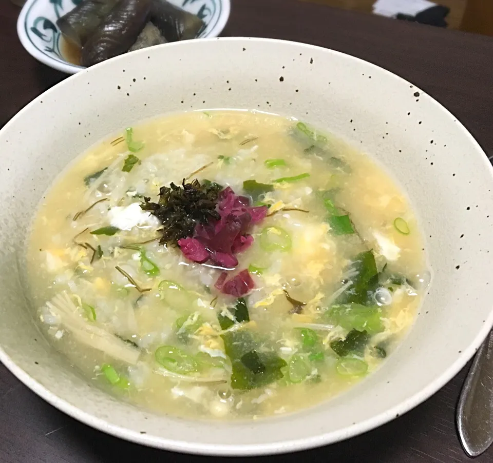 晩ごはん たまご増水 茄子の煮物|ぽんたさん