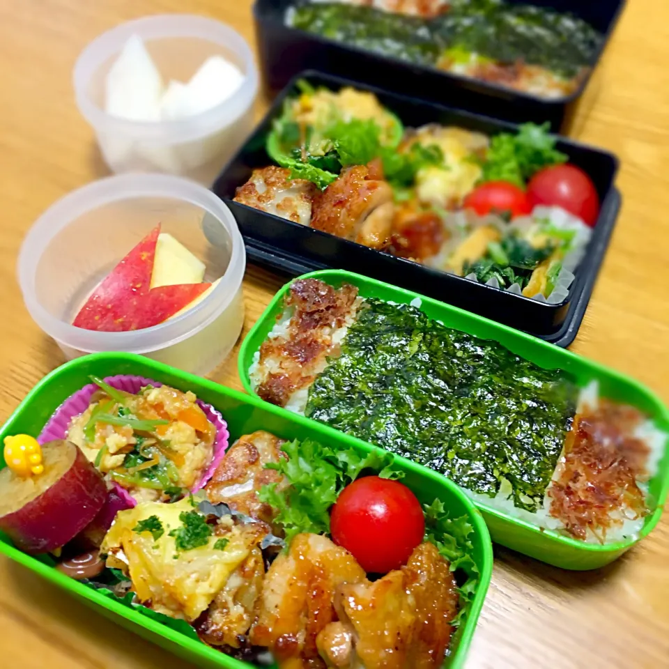 今日のお弁当！2016.10.14
娘弁😊パパ弁😘|mayuさん