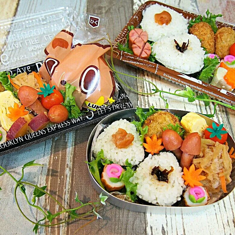 Snapdishの料理写真:#幼稚園弁当 #遠足弁当 #旦那弁当|yunyunさん