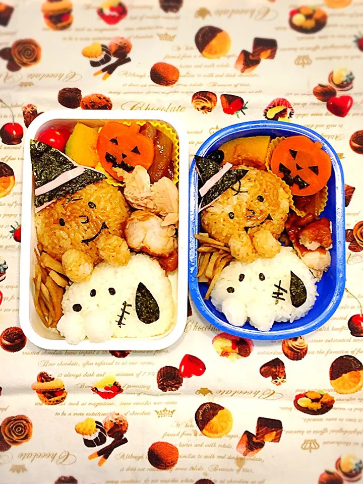 ハロウィン スヌーピーとチャーリーブラウンのお弁当☆|makoryuneさん