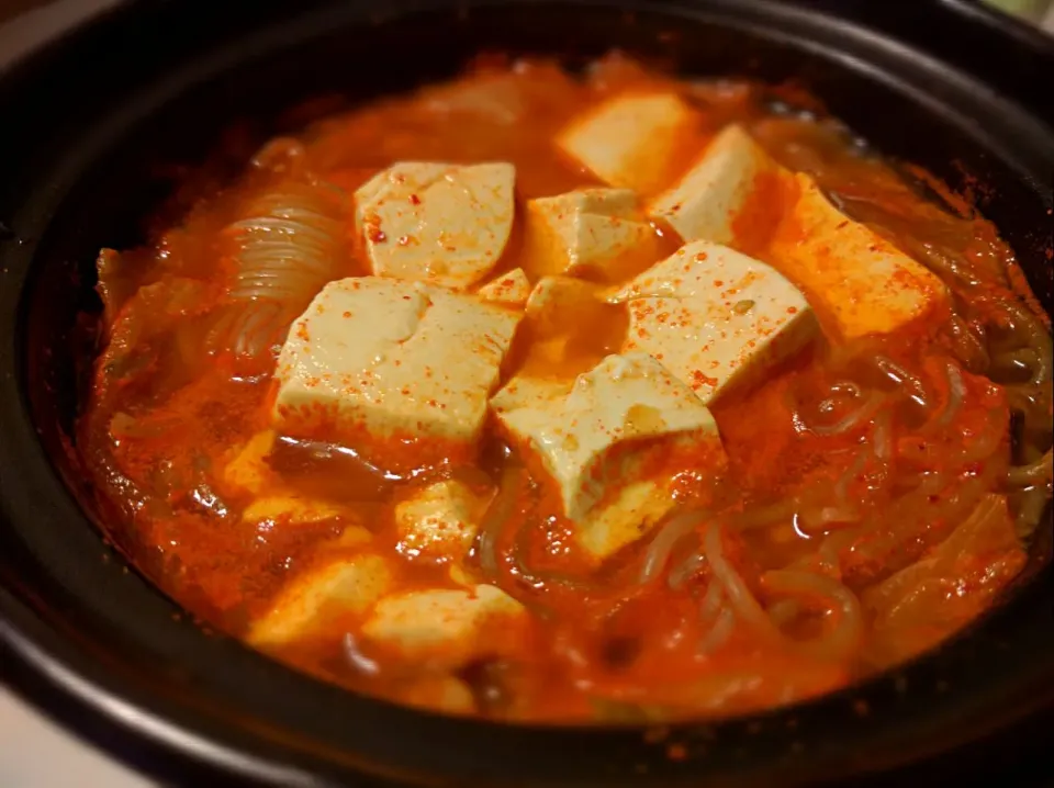 Snapdishの料理写真:my favourite kimchi tofu😀|Boy Fatさん