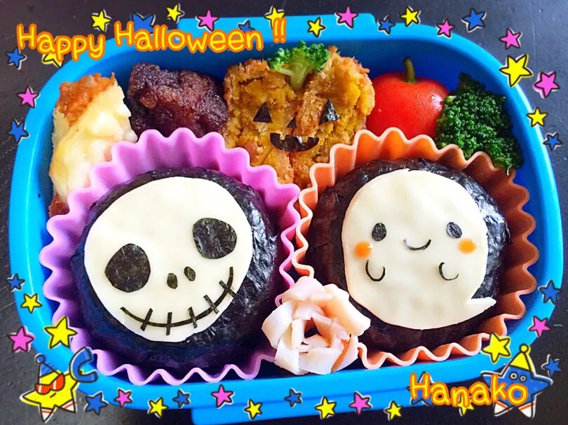 簡単ハロウィンぽいお弁当。|hanakoさん