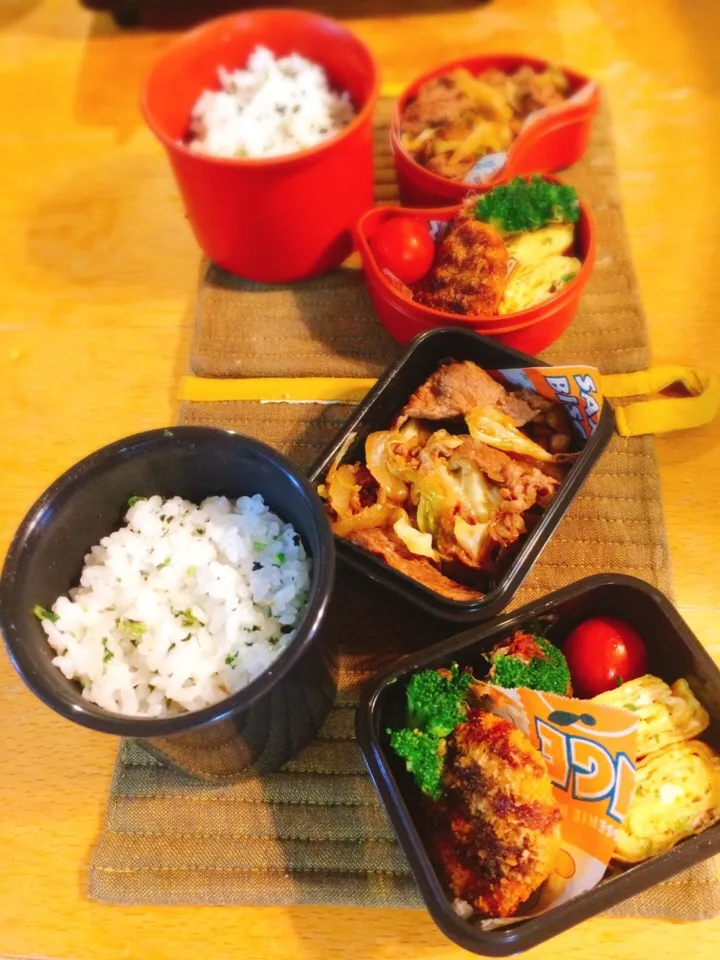 牛肉とキャベツのピリ辛炒め弁当🍱|ちっくんさん