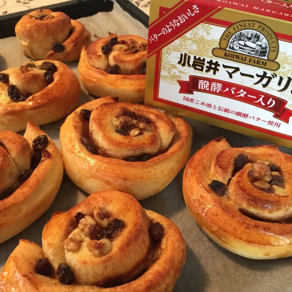 😋発酵マーガリンでシナモンロール😋|moyukitaさん